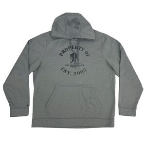 Under Armour Sweatshirt Men L Gray Hoodie ColdGear Storm Wounded Warrior Project